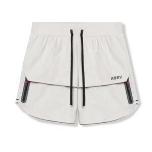 ASRV DSG-0689 Tetra-Lite 7” Tech Shorts Training Gym Running Stone Mens Medium